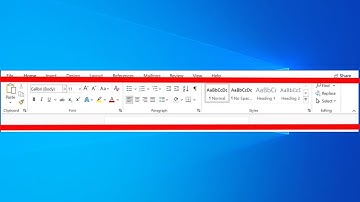 How to Hide or Show Ribbon Bar in Microsoft Word | show / hide Toolbar MS word ❌