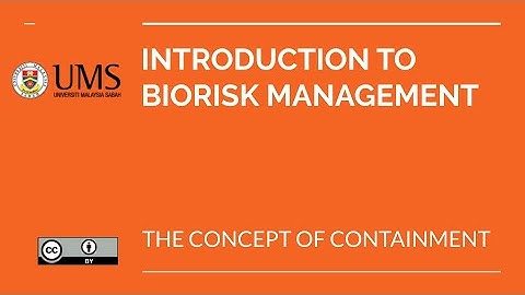 Biorisk Management: Containment