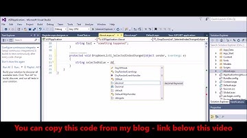 C# -  DropDownList -  Get selected value in code behind on selected index changed