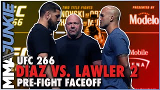 Nick Diaz vs. Robbie Lawler 2 pre-fight staredown | UFC 266