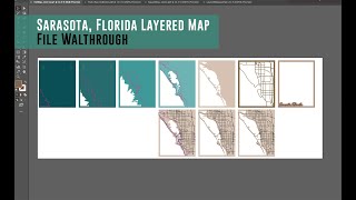 Sarasota Florida Layered Map File