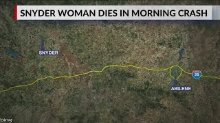 Snyder woman dies in Wednesday morning crash