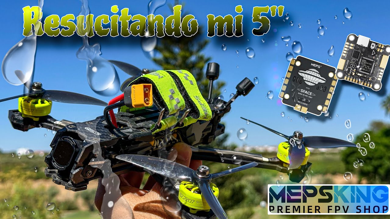 Cómo reviví mi Dron FPV 5" 🔧 Guía instalación MEPS F7 60A TITAN + SZ2207 V2 + Frame GEPRC Vapor D5 🚀