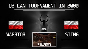 QUAKE 2 LAN 2000 | warrior vs StinG | GRAND FINAL | map ztn2dm3 (The Rage)