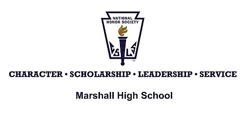 2024 Marshall High School NHS Induction Ceremony