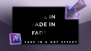 How To Make Fade In And Fade Out Text Effect Animation in Premiere Pro | FADE IN & OUT TEXT EFFECT