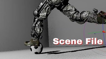 Vellum SoccerBall and KineFX SWAT Souldier motion clip setup file