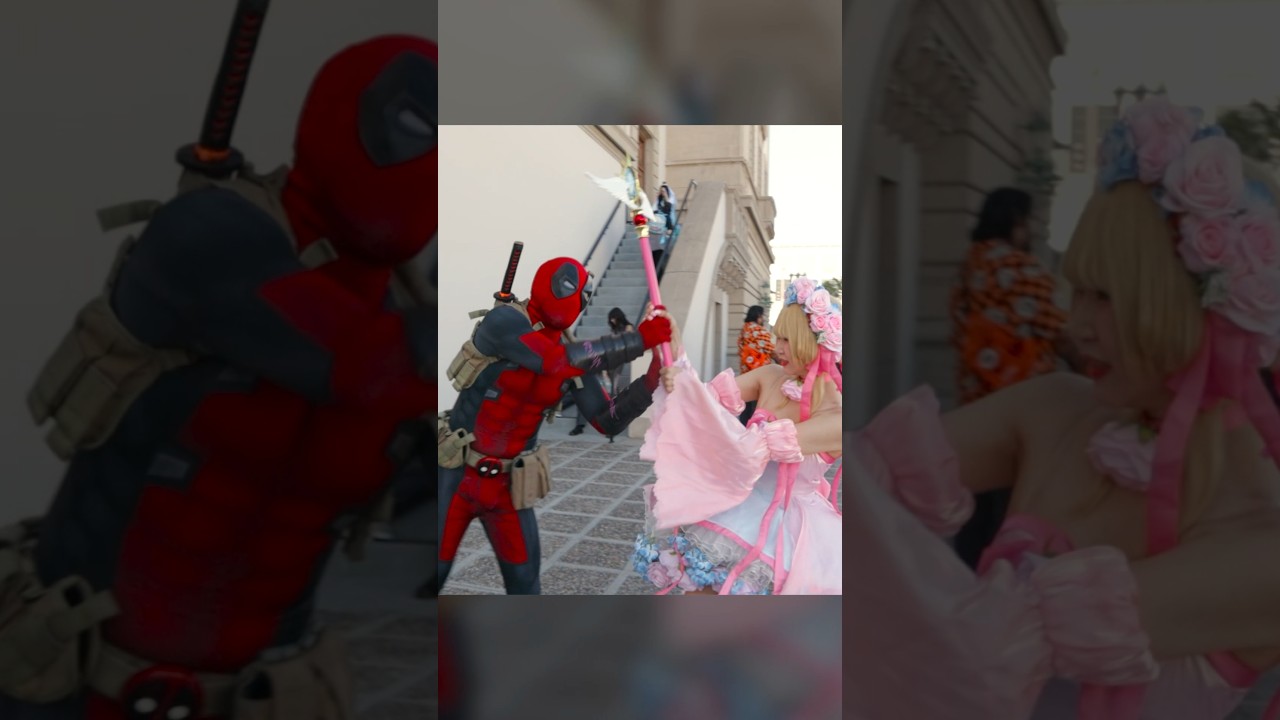 Deadpool vs Magical Girl 🪄 #deadpool #anime #cosplay