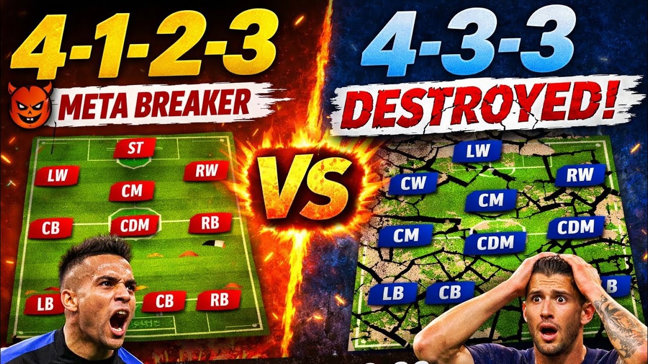 STOP Using 4-3-3 ❌ Try This 4-1-2-3 Meta Breaker 😈