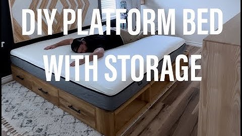 DIY Platform Bed With Storage