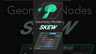 Geometry Nodes Shear modifier tutorial #blender #geometrynodes #blender3d #skew