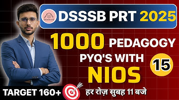 DSSSB PRT 2025 | Class 15 | 13th Nov Shift 1 PYQ 🔥| Himanshu Sangwan