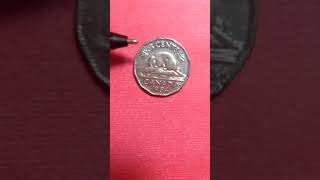 Canadian rare and valuable and collectable 1954 five cent