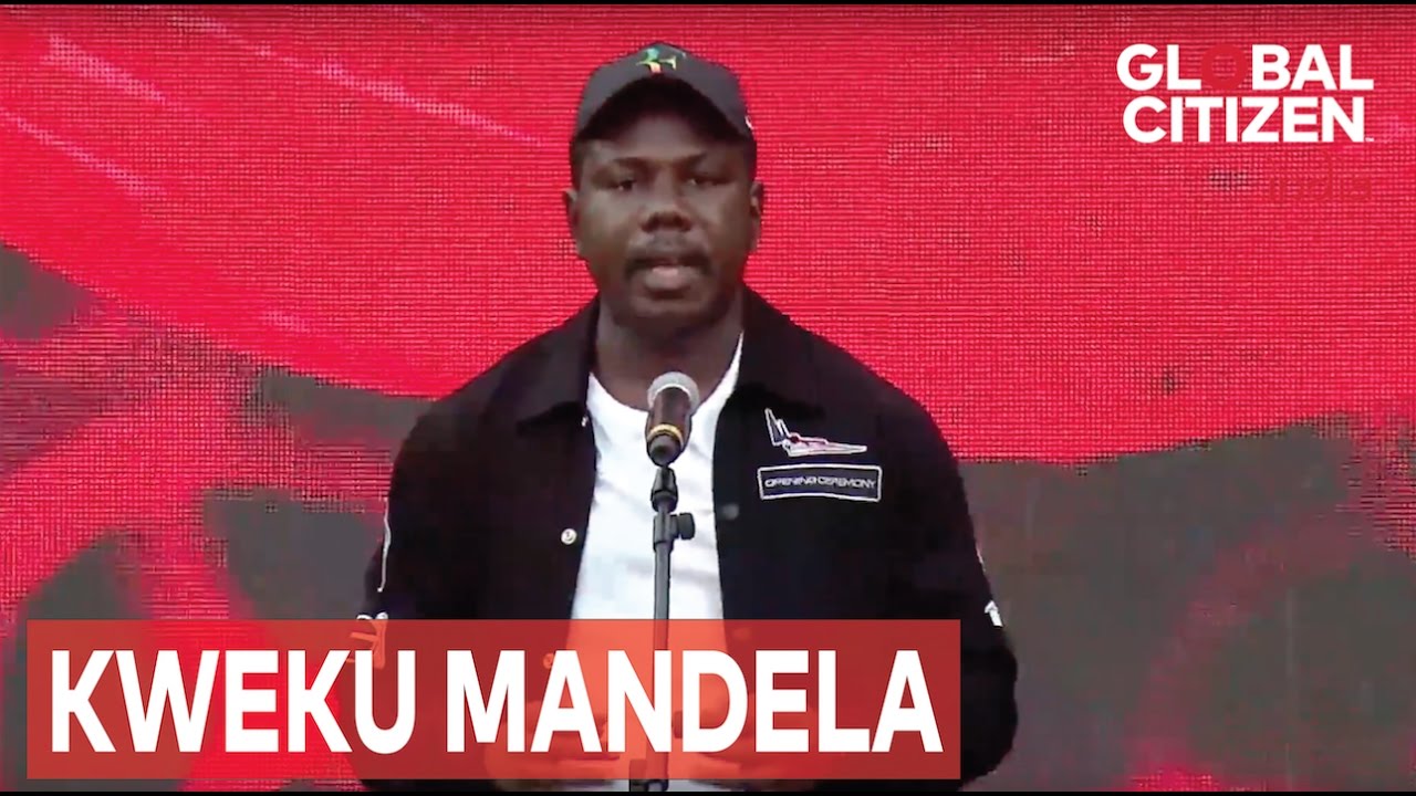 Nelson Mandela's Grandson @ Global Citizen Festival India - YouTube