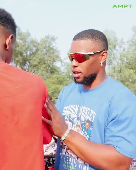 Saquon Barkley Youth Football Camp 2023 YouTube