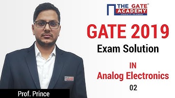GATE 2019 Answer Key - Paper Analysis for Instrumentation Engineering | Analog Electronics - 02