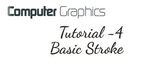 Basic Stroke Computer Graphics - Java2D Tutorial 4
