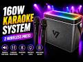 160W Karaoke System Review | Powerful Party Speaker with 2 Wireless Microphones