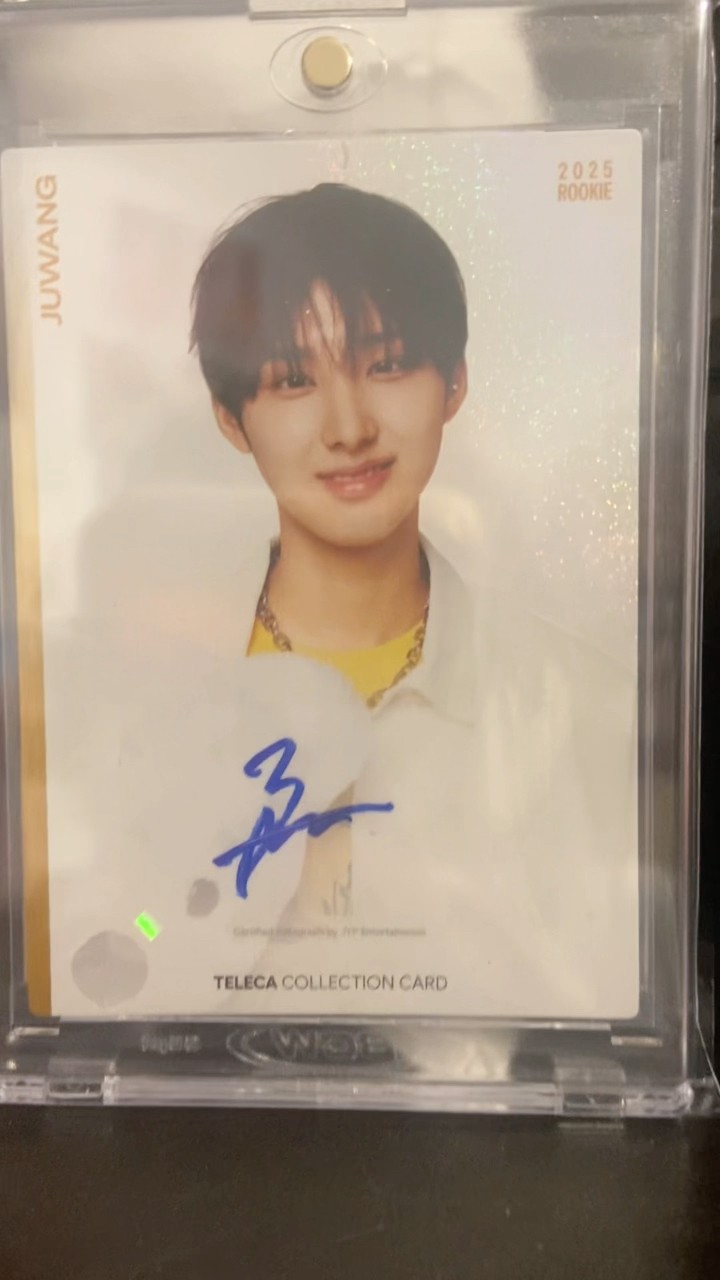 signed Juwang card #kickflip #teleca #kpop #meme #asian #chinese