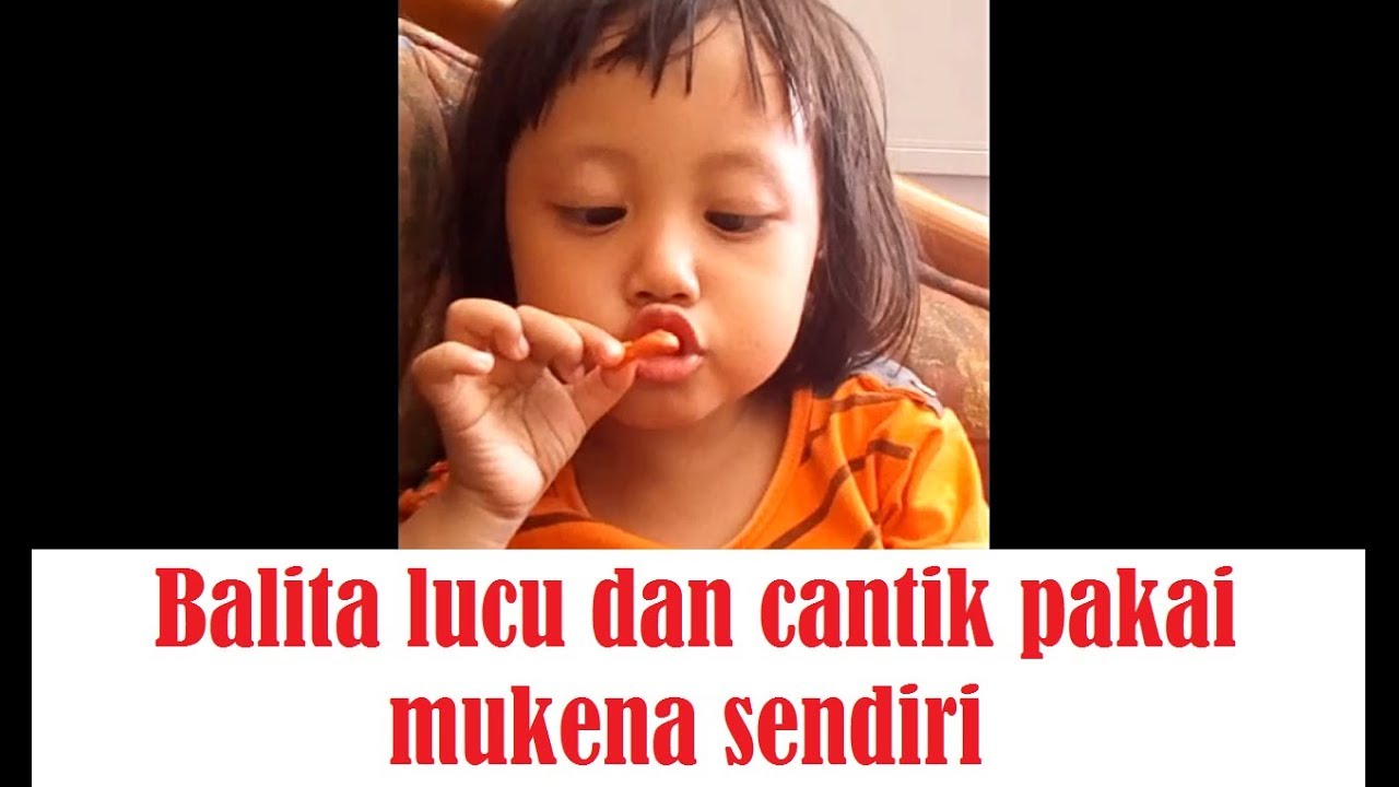 Gemesnya Balita Lucu Dan Cantik Pakai Mukena Sendiri Tutorial