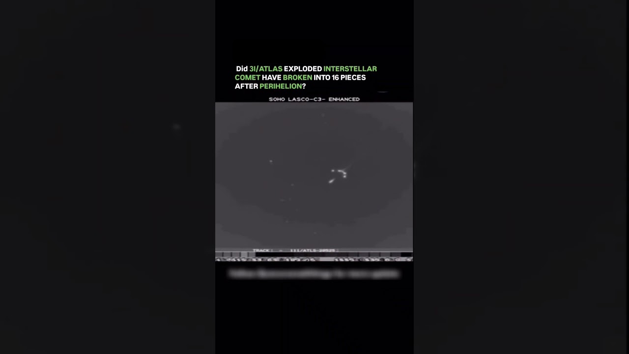 3I/ATLAS Interstellar Comet BREAKS APART Near the Sun | Hubble & JWST Investigate