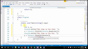 NNLT C# - Phương thức trong C# - UCLN