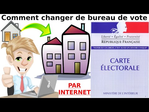 Changer de bureau de vote électoral PAR INTERNET (déménagement nouvelle ville)