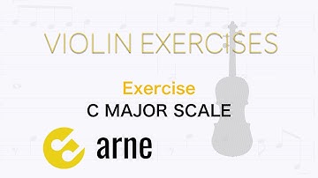 Violin exercises for beginners - C MAJOR SCALE - arne