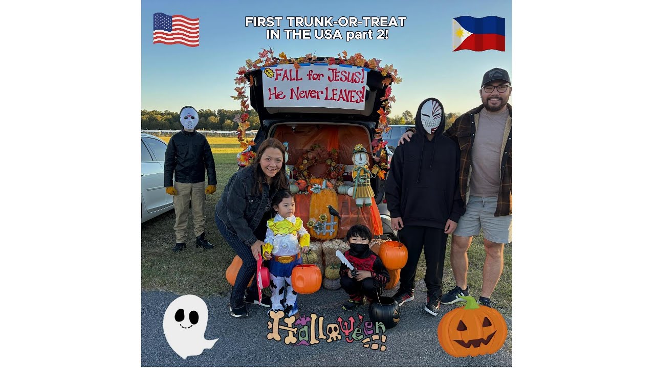 Filipino Family’s First Trunk-or-Treat in America! 