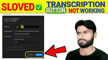 How to Enable transcribe Option in Adobe Premiere Pro | Transcription not working