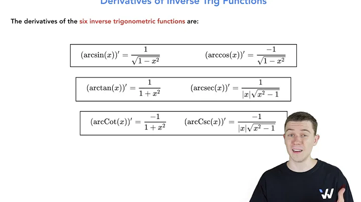 How To Remember The Derivatives Of Inverse Trig Functions | Calc 1 Simplified | Wizeprep