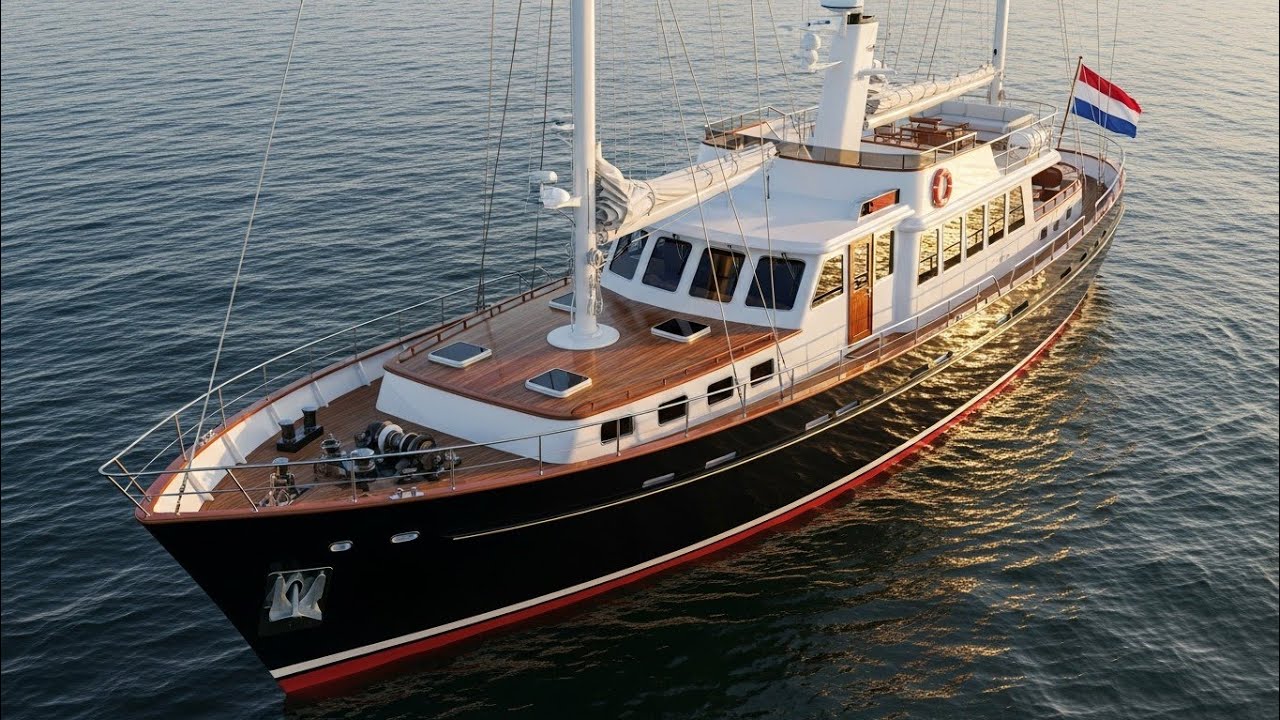 Голландский траулер, который дарит ощущение плавучего дома.