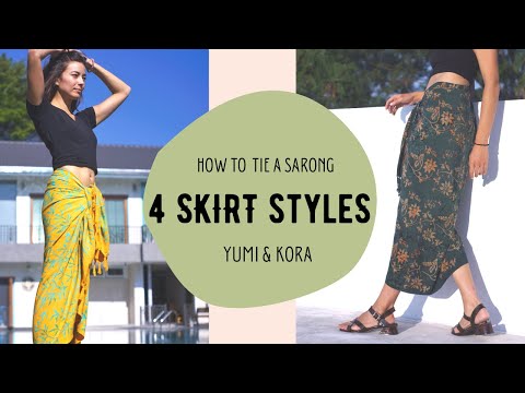 Video: How To Tie A Skirt