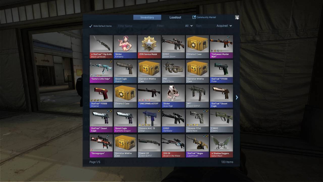 StatTrak Flip Knife Black Laminate unboxed