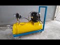 Fiz um compressor com motor de geladeira ..how to make a compressor with a refrigerator motor