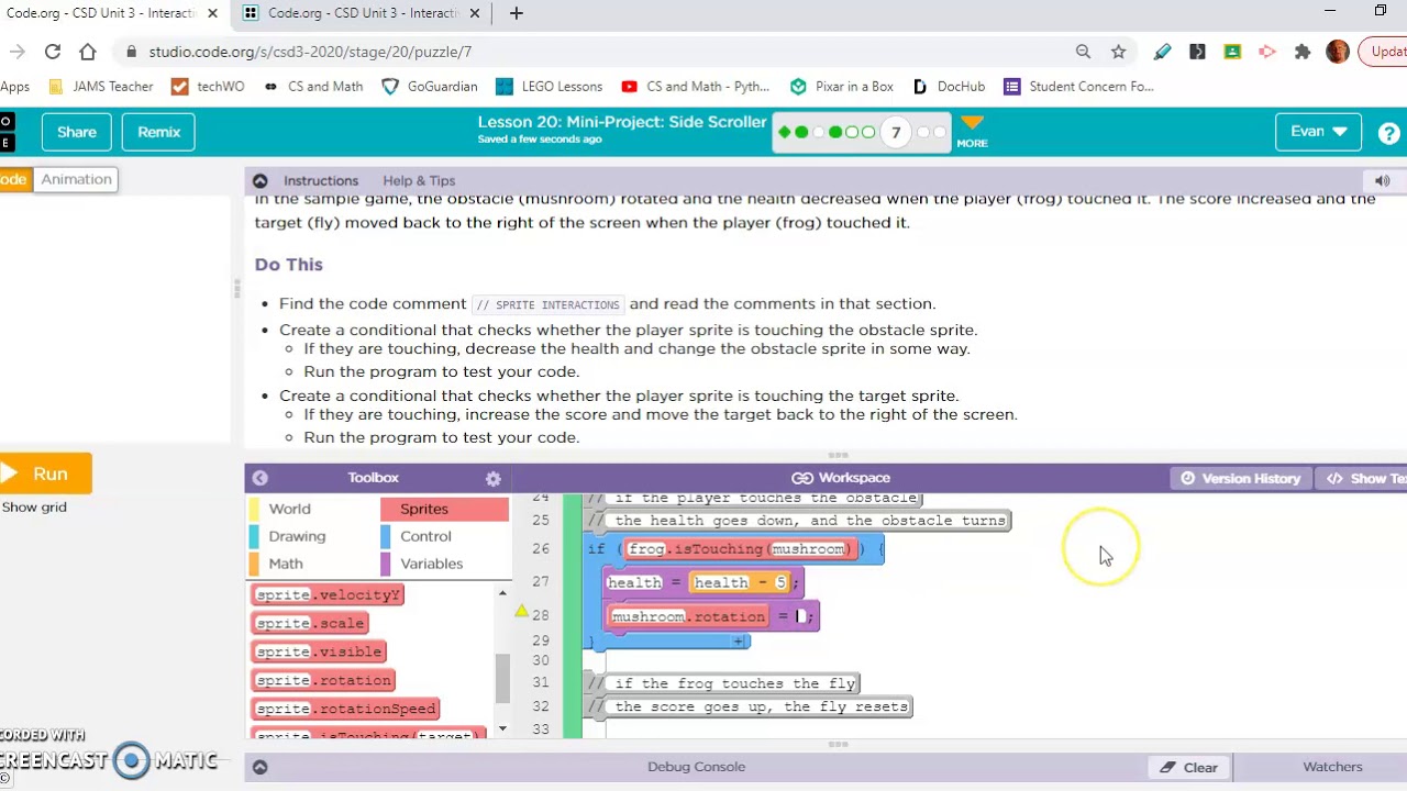 Code.org, Computer Science Discoveries 2020-2021