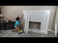 How To Build a DIY Fireplace Surround With an Electric Insert