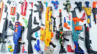 Collecting 5 Nerf Guns, 2 AK47 ROBOT Guns, Alien Gun, and Monster Blaster
