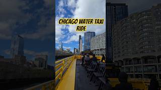 A Ride Through The City On Chicago's Water Taxi #chicago #boat #River #fyp #fypage #taxi #boat