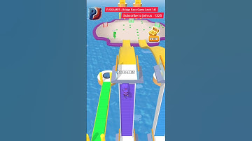 Bridge Race 🥸 #Game Level 141 #Gameplay #bridgerace #racegame #rungame #shorts