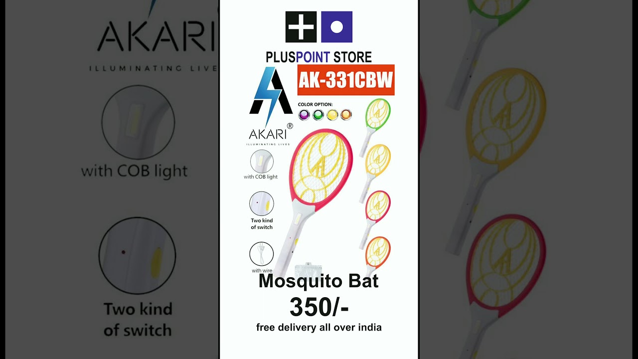AKARI Electric Fly Mosquito Racket Bug Zapper Racket