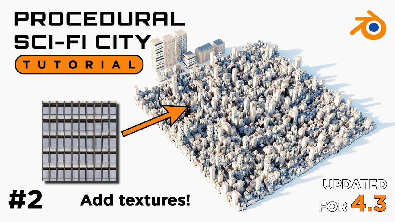 Sci-Fi City in Blender 4.3 Tutorial - Create Custom Buildings - PART 2 ...