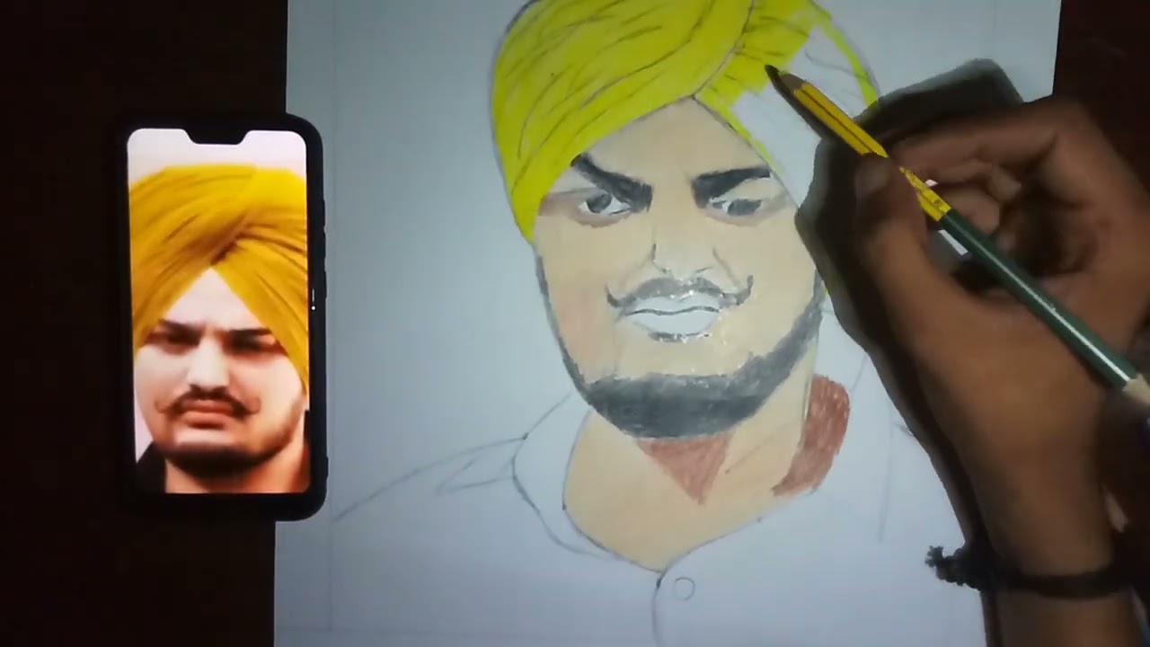 Sidhu Moose wala drawing 😭 YouTube