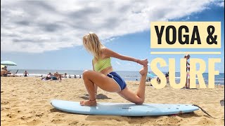 Warm up Yoga Class for Surfers | with music to keep the good spirit on-going | Enjoy the stretching