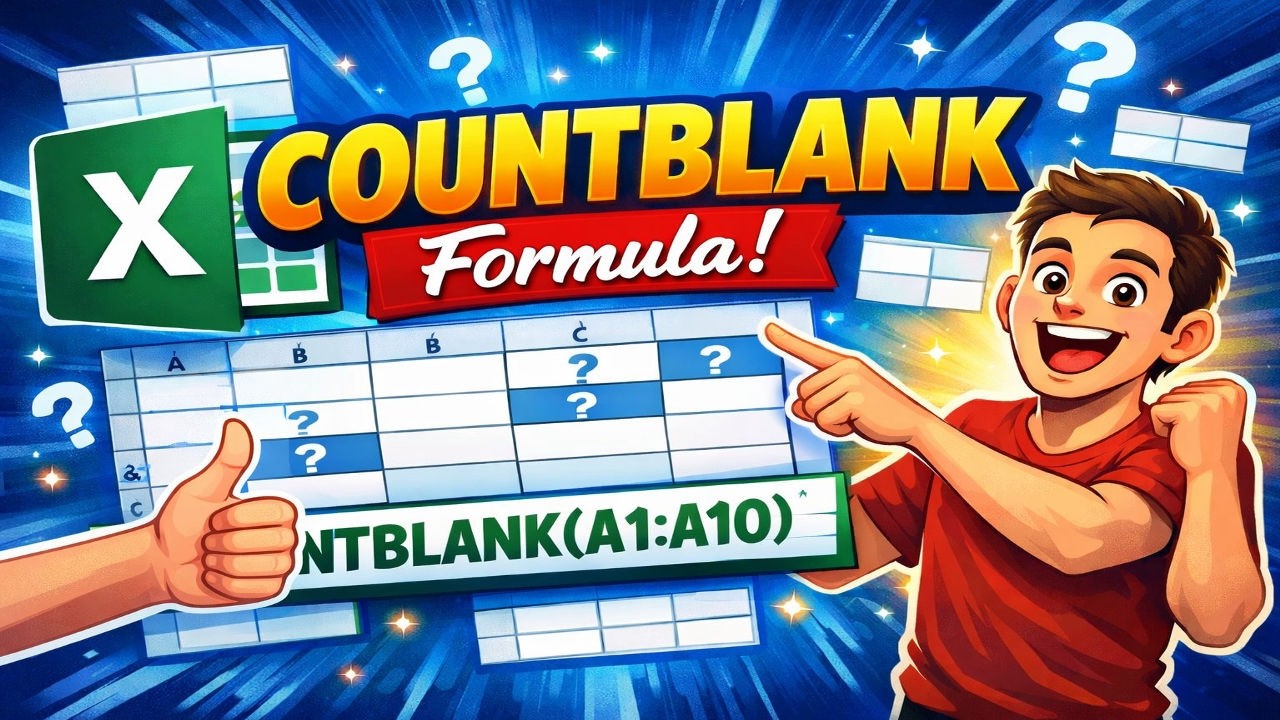 Excel COUNTBLANK Formula in 2 Minutes | Count Empty Cells Easily ⚡ ...