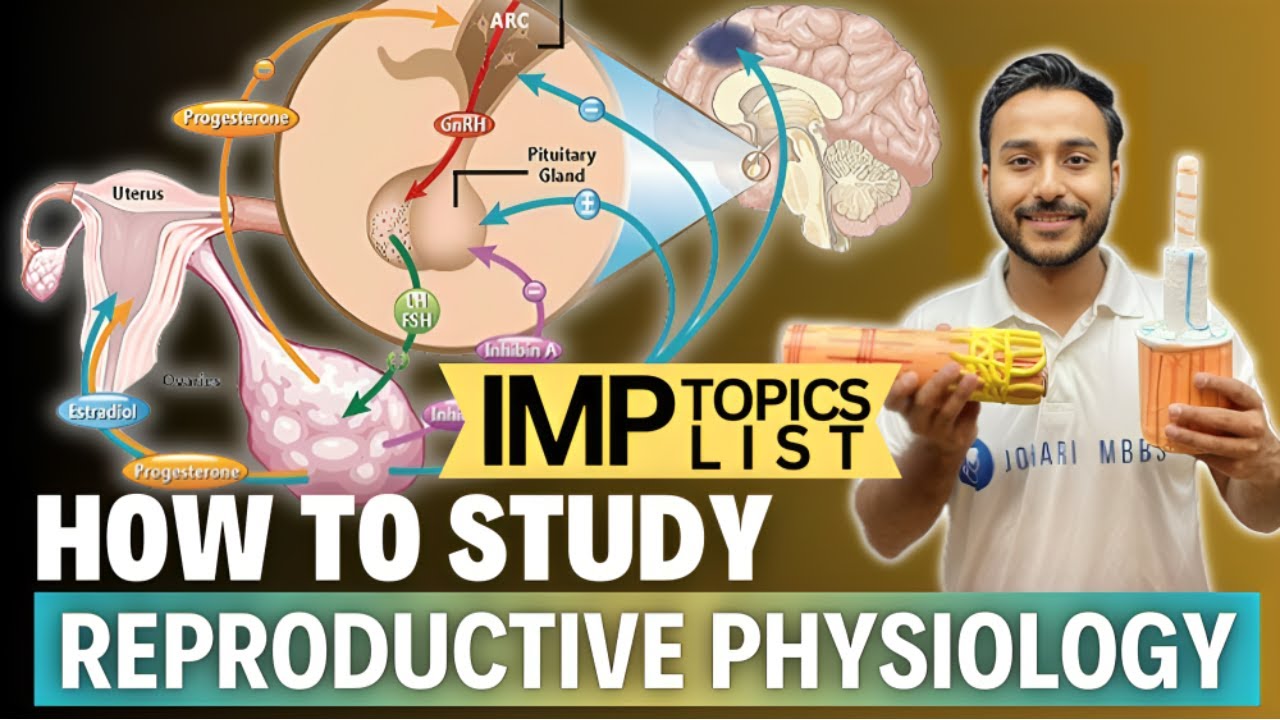 reproduction physiology in 2 days | how to study reproduction physiology important topics