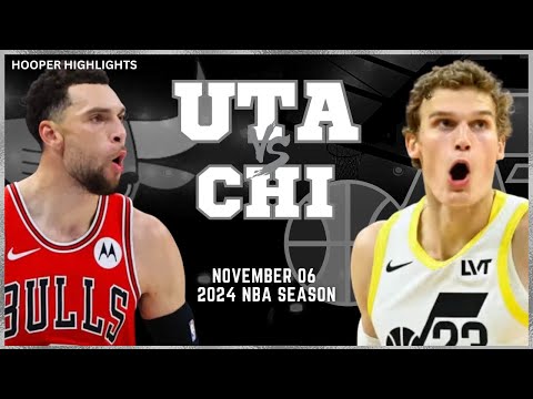Utah Jazz vs Chicago Bulls Full Game Highlights | Nov 6 | 2024 NBA Season