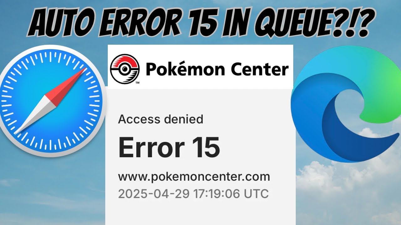 Pokemon Queue Pokémon Center Auto Error 15 When Joining Queue?!? - YouTube