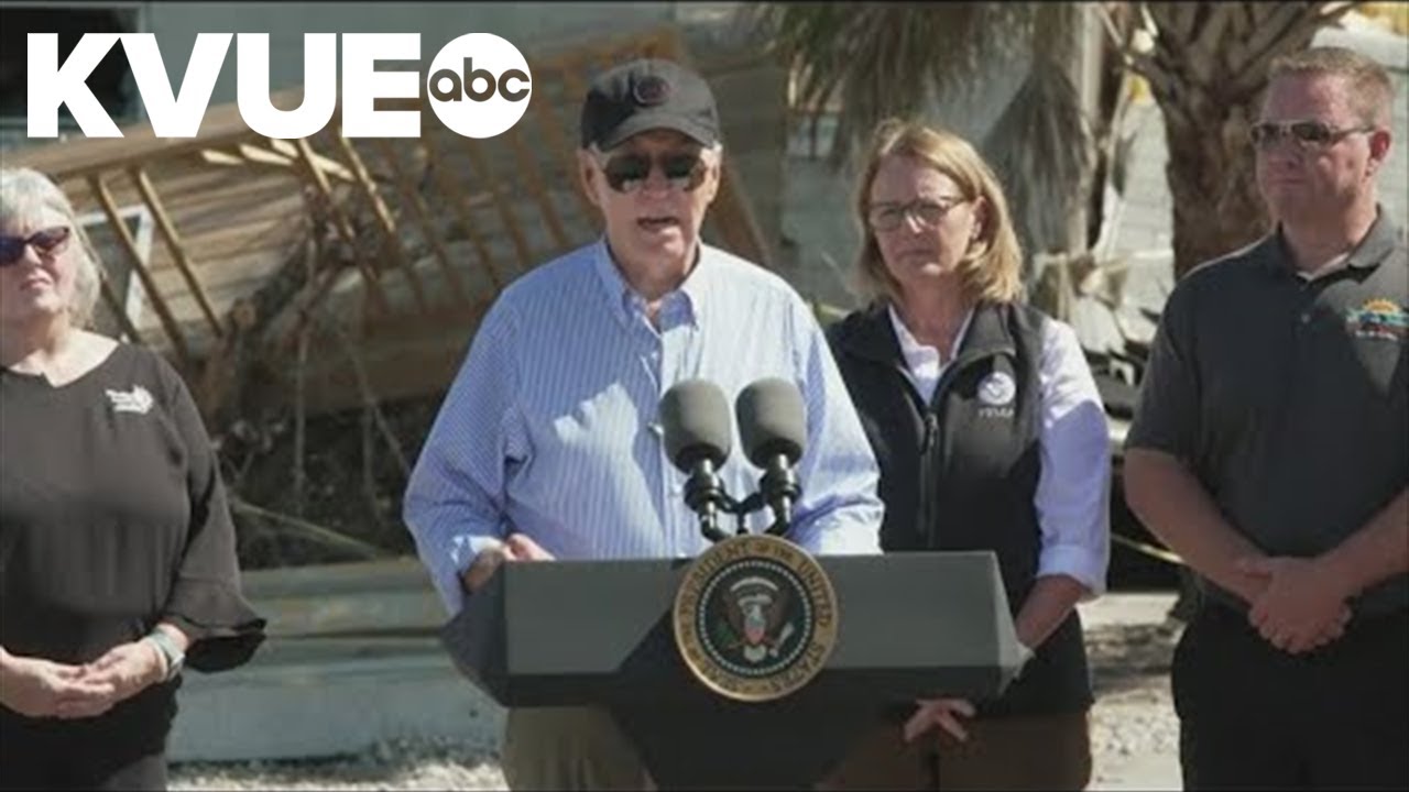 President Biden visits Florida amid Hurricane Milton damage - YouTube