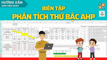 Bước 5: Phân tích thứ bậc AHP trong đánh giá thích hợp đất đai #HoccungHai9